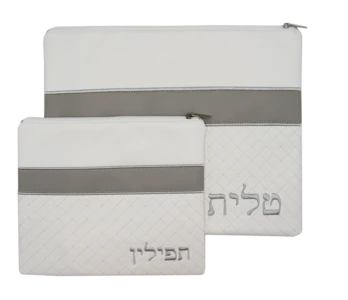 כיסוי לטלית ותפילין דמוי עור - דגם "יצהר"