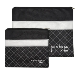 כיסוי לטלית ותפילין דמוי עור - דגם "יצהר"