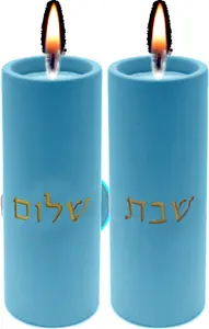 פמוטים מודרניים לשבת מבטון מעוצב - דגם "קודש"